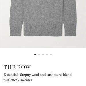 The Row Charcoal Turtleneck Sweater
